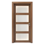 باب بريميوم متين، لون بني، مقاس 235 × 115 سم، سماكة 6 سم، موديل GPR01