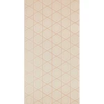 ورق جدران تصميم هندسي مقاس 10م×0.53م، لون بيج، موديل 17463