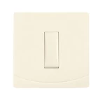 مفتاح كهرباء متوسط مفرد 20 امبير سدرا الفنار مقاس 7×7 سم اللون بيج 