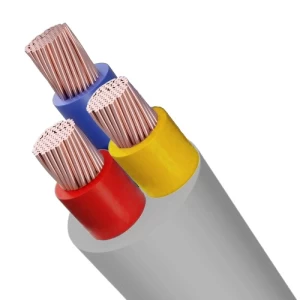 كابل ثلاث خطوط مقاس 10 sq mm، 300/500V، موصل نحاس مجدول معزول PVC | مجموعة كابلات الرياض