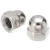 Nickel Plated Cap Nut DIN 1587, Size 3 mm Grade 4.8 | Aobsco Company