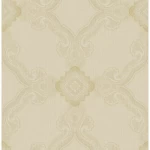 American Wallpaper Pale Beige Color Classic Design, Size 10mx0.53m, Model ZA30807