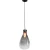 Contemporary Ceiling Light, Black Color, 210 cm Height, 18 cm Width