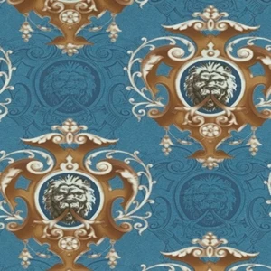 Wall Paper Venice Collection 5 m² Blue with Brown Color | YT-98071473