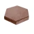 Hexagonal Interlock Paver Tile, Al Armak Brand, with Thickness 8 cm Color Brown