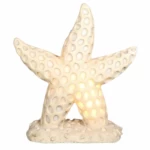 نجمة رخام، 2 لمبات، مقاس 54 × 40 ×60 سم، لون بيج