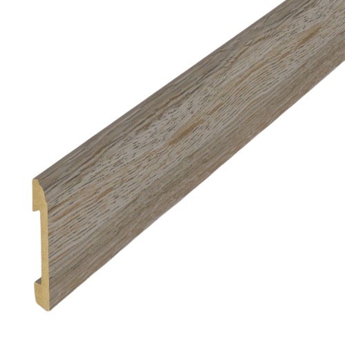 Vinyl Polystyrene Skirting Size 240x8 cm Gray Color, Model 71152 | 