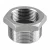 Stainless Steel Hex Bushing, Silver Color, Size 1 x 1/2 inch, Grainger Approved Brand