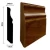 Wooden Skirting Dark Brown, Dimensions 240x9 cm, Thickness 1.5 cm, Model 2110