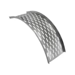 Vertical Outside Bend Perforated Inside Bend Cable Tray, Powder Coated, 2.0mm Thickness, 75mm Height, 900mm Width | BAHRA