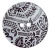 Ceramic Over Counter Wash Basin Round 38 cm, Damasco 2 | Hatch Company - Image 2