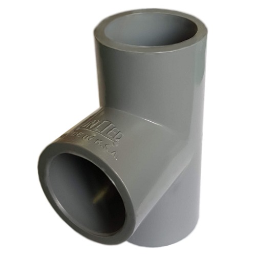 CPVC Tee 90° Size 1/2 inch Schedule 80 Gray Color | The united gulf for plastic products