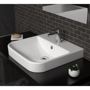 Hand Washbasin Over Counter Top Size 48 cm, Off White Color | Saudi Ceramics