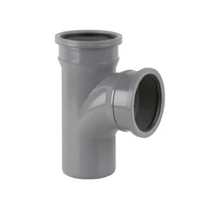 قسام °87.5 UPVC مقاس 82 مم، طول 168 مم، لون رمادي | Cosmoplast