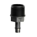 LDPE Plastic Male Adaptor, Size 19mmx1inch, Black Color | Alwasail