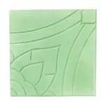 Decorative Cement Floor Tiles, Size 40X40 cm, Thickness 4 cm, Light Green Color | Al-Sarif Company