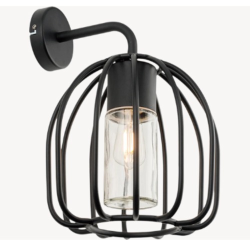 Lancaster Wall Light 28.6 x 25.3 x 36.5 cm Black | Abyat Company