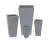  fiberglass plant pot,Small  size 18x18x24 cm, gray color