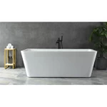 Pluto Portable Bathtub for Shower, Size 170×75×58 cm, White