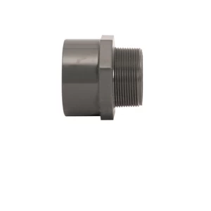 Male Adapter (SLIP X MPT) PVC Schedule 80, 2½ inch, Gray Color | Arabian Plastic Manufacturing CO.(APLACO)