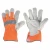 Leather glove, size 8 M, orange color, Conder brand