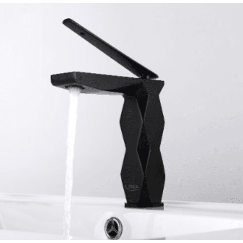 High Washbasin Mixer 19×18 cm, Black Color | ALHashim Sanitary Tools
