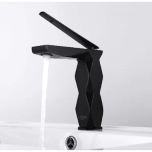 High Washbasin Mixer 19×18 cm, Black Color | ALHashim Sanitary Tools