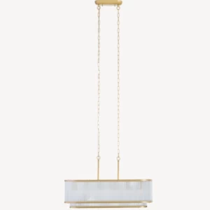 Glass Ceiling Pendant Modern 92x31.5x38 cm Gold Color | Abyat Company