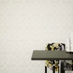 ورق حائط هندسي، مقاس 10 م×50 سم، لون بيج