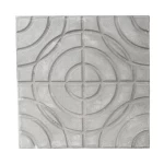 Cement Decorative Tile Unique Geometric Design, Length 40 cm, Width 40 cm, Height 5 cm, Cement Color | Al Sarif Company
