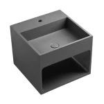 Monoblock Washbasin, Brera Model, Chrome Color Size 48×48×39 cm