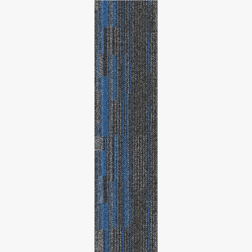 Office Carpet Strips 100×25 cm, 7 mm Thick, Dark Gray with PVC Insulation | Model 2674