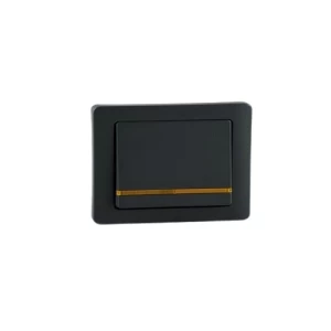 Single Heater Switch 7 × 7 cm Black Color | Q1