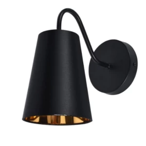 Small Wall Lamp 40 cm Length, 13 cm Width, Black Color | 