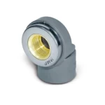 كوع بلاستيك CPVC جدول 80  زاوية °90(SLIP X FPT) بسن نحاس داخلي الراجحي  مقاس 1× 1 انش لون رمادي فاتح