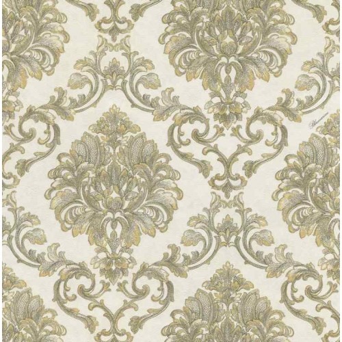Italian Wallpaper 10m x 0.73m Light Beige, Model 25008 | Balbaid Decor Company