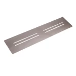 Glass Shelf stainless steel,  Dimensions 500x120x22 mm, Matte Nickel Color