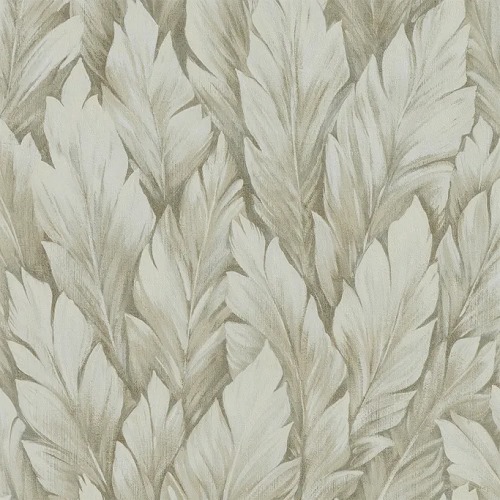Leaf-patterned Wallpaper 1.005x53 cm, Beige Color, Model Tropical | Abyat Company