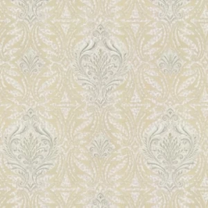 ورق جداري ايطالي لون بيج تصميم كلاسيك، مقاس 10 م×1.06 م، موديل RC19014 | شركة بالبيد للديكور