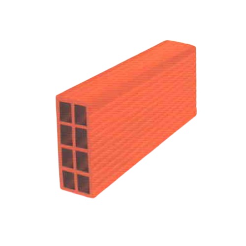 طوب احمر مفرغ 8 فتحات مقاس 40×20×8 سم وزن 5.8 كجم | مصنع الميمنى للطوب الاحمر