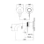 Regular Wall Washbasin Faucet 20×8×7 cm Shinny Chrome | Hatch Company - Image 2