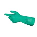 Chemical Safety Glove, Green Color, Size 8Medium