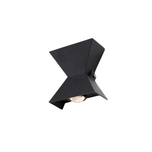 LED Wall Light 16 x 15 x 5 cm, Black Color | 48548