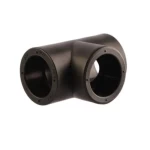 PPR Plastic Tee Size 40 mm, Black Color, Pressure 25 Bar | ASK 