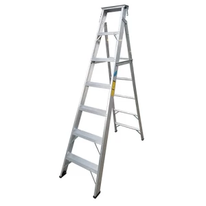 Two in One Aluminum Ladder 7 Steps, Max Length 3.8 m | ARAB PROS COMPANY
