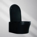 Wall Hung WC Black Color Size  530x365x360 mm 