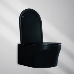 كرسي حمام افرنجي معلق لون اسود مقاس 530x365x360 مم | شركة زينكو التجارية