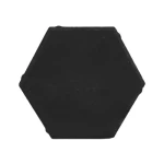 Hexagonal Interlock Flooring Tile Black Color, Size 20x20 cm, Thickness 6 cm | Al Sarif Construction