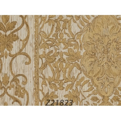 Italian Classic Wall Decoration 10m×1.06m Beige with Gold, Model Z21823 | Balbaid Decor Company