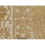 Italian Classic Wall Decoration, Size 10m×1.06m, beige with gold Color, Model Z21823 